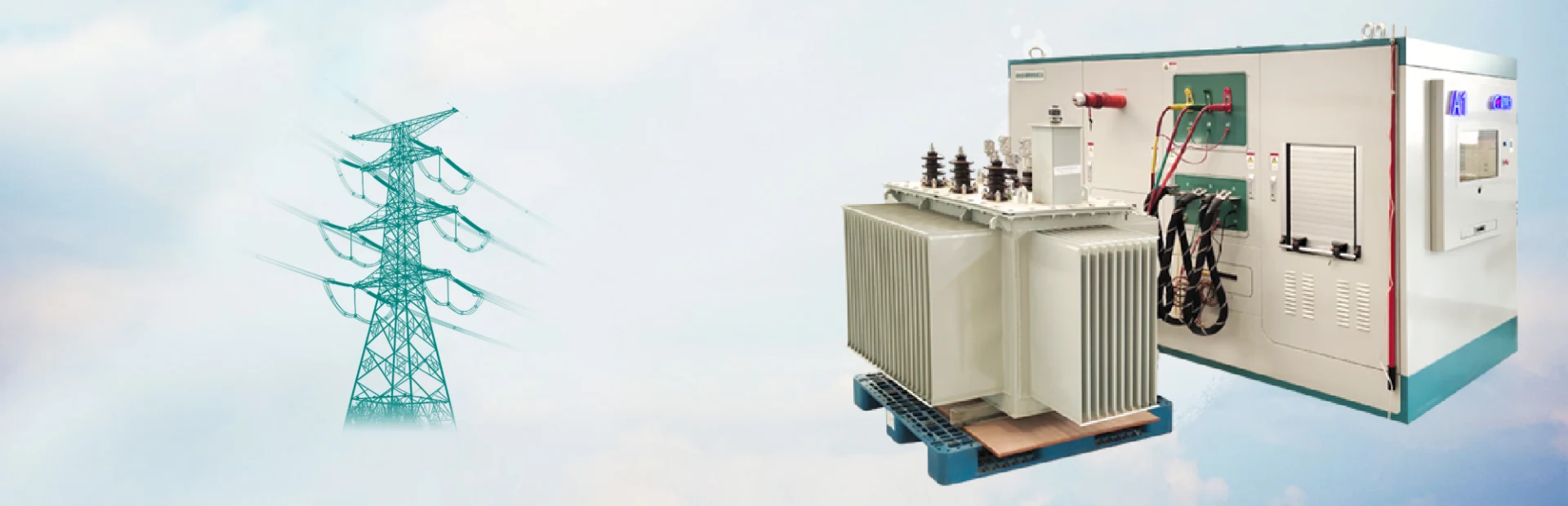 High-voltage test equipment and transmission tower